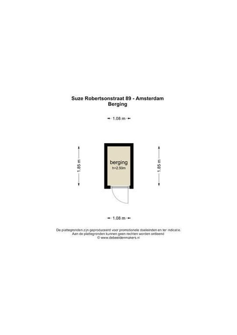 Suze Robertsonstraat 89, Amsterdam plattegrond-1