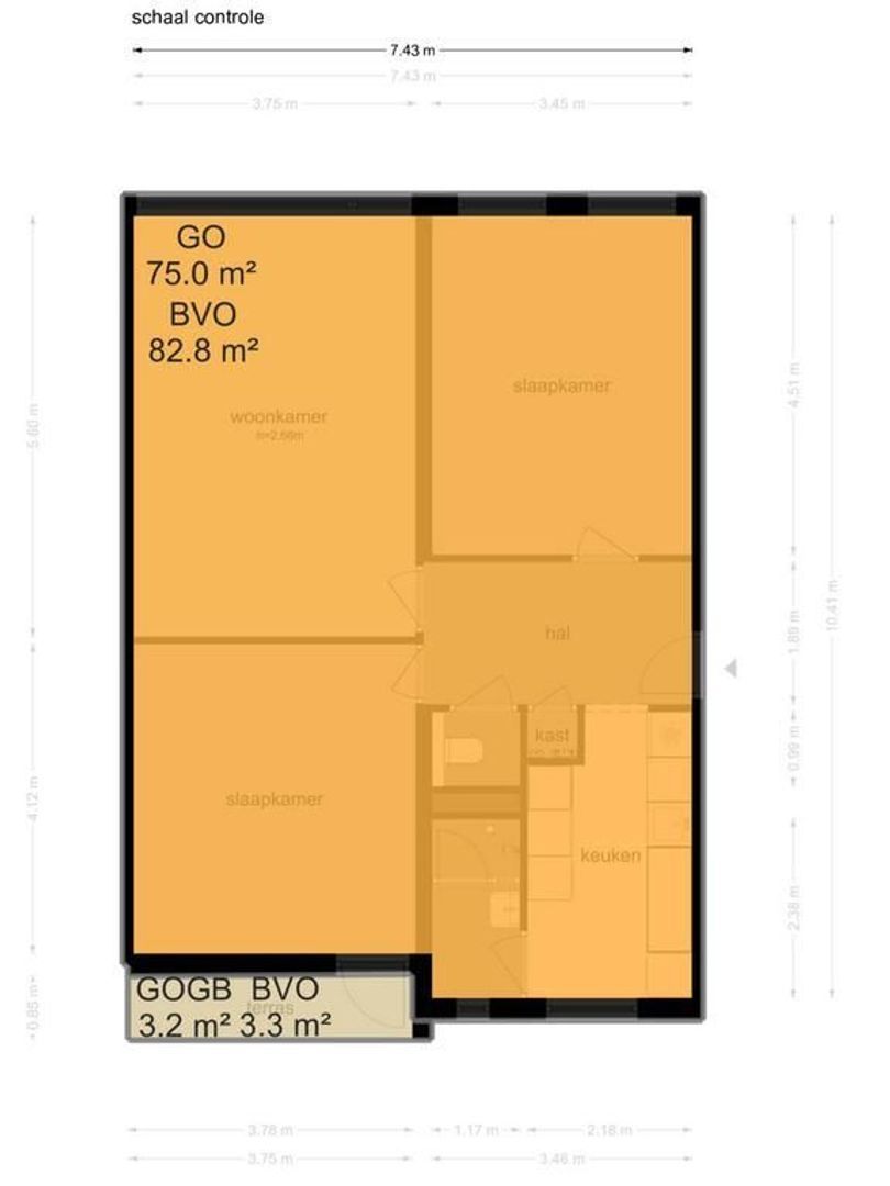 Jodenbreestraat 136, Amsterdam plattegrond-1