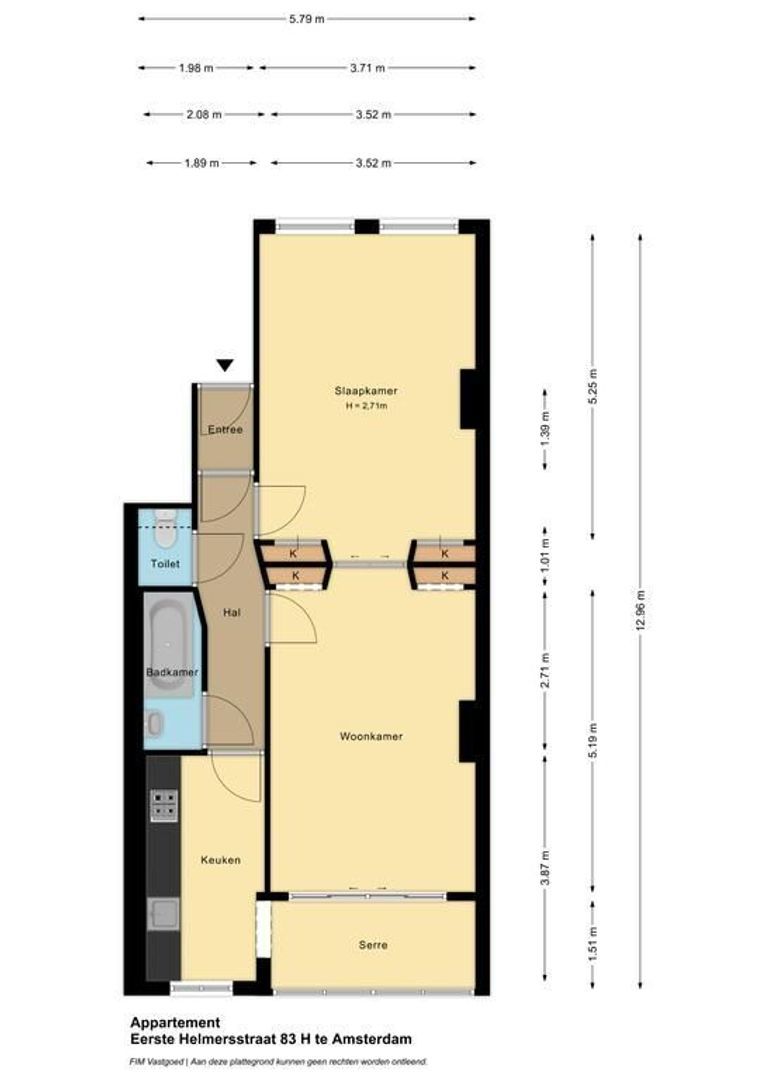 Eerste Helmersstraat 83 H, Amsterdam plattegrond-0