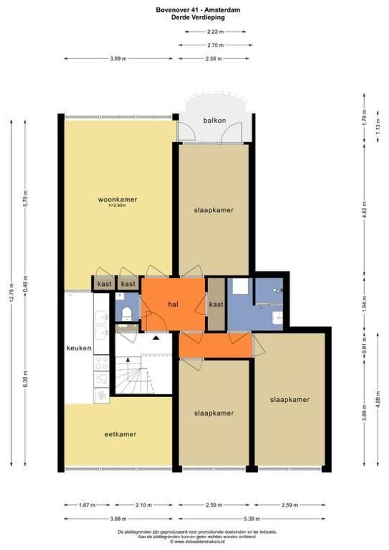 Bovenover 41, Amsterdam plattegrond-1