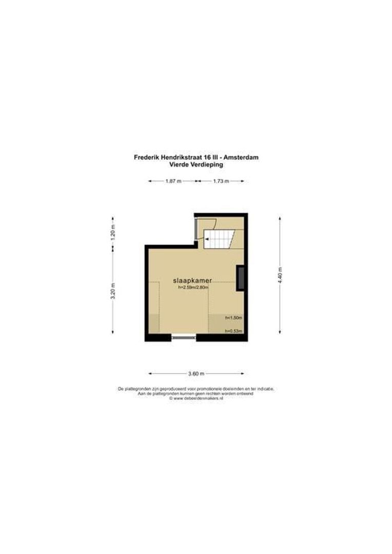 Frederik Hendrikstraat 16 3, Amsterdam plattegrond-0