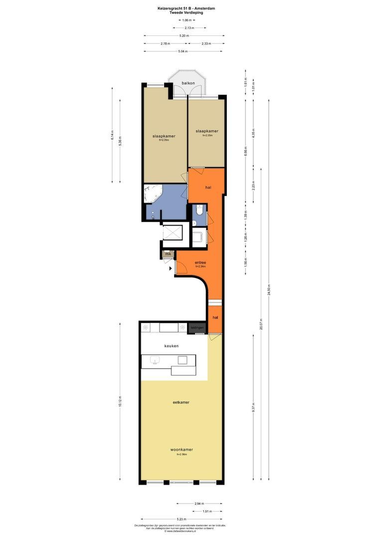 Keizersgracht 51 B, Amsterdam plattegrond-0