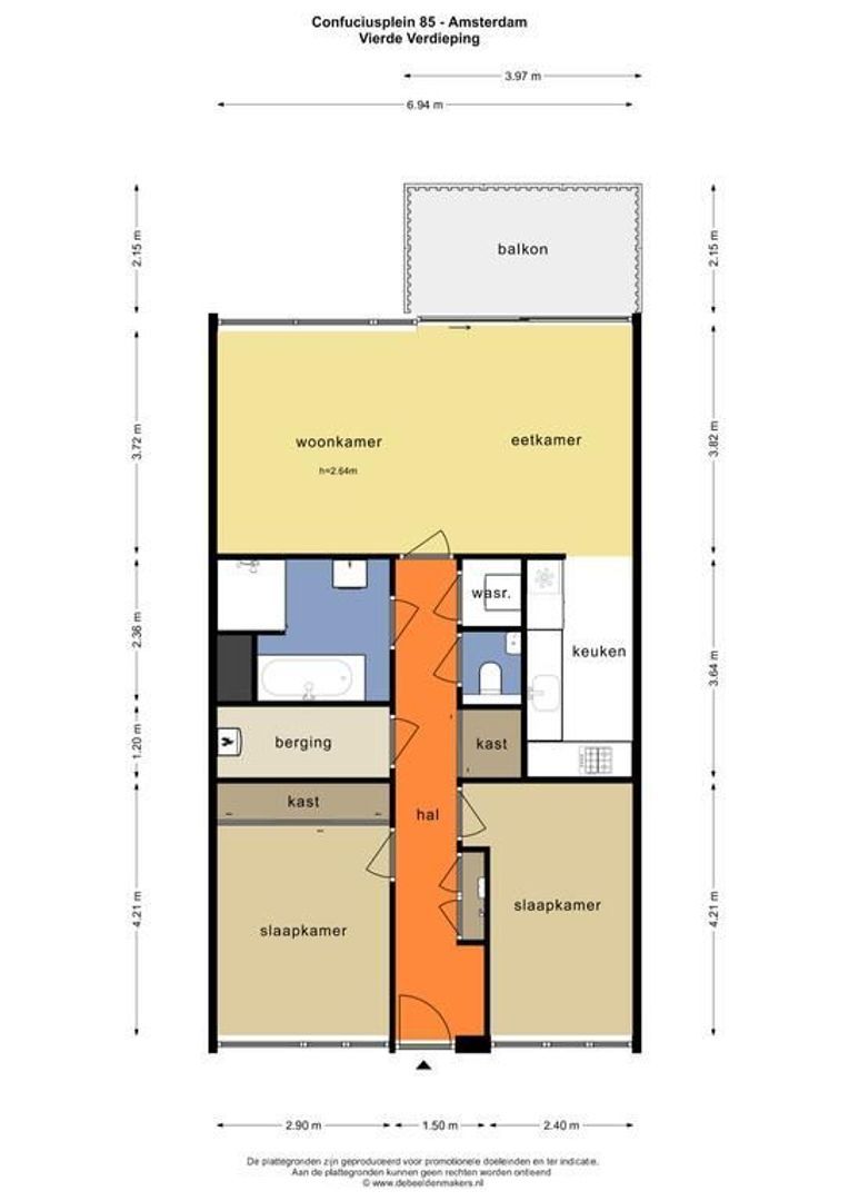 Confuciusplein 85, Amsterdam plattegrond-0