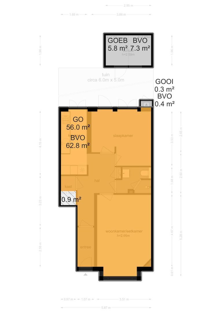 Elckerlijcstraat 46 H, Amsterdam plattegrond-1