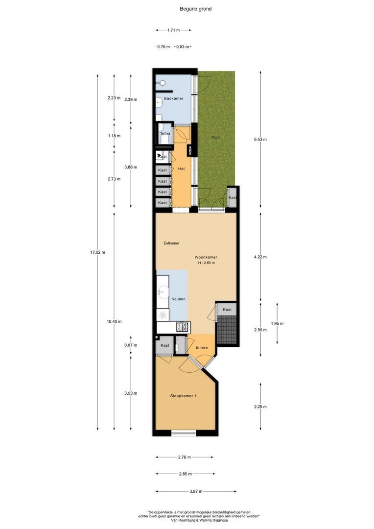 Nieuwe Achtergracht 14 H, Amsterdam plattegrond-0