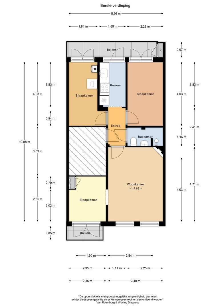 Kijkduinstraat 69 1, Amsterdam plattegrond-0