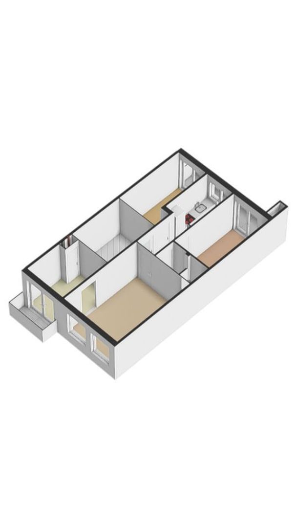 Kijkduinstraat 69 1, Amsterdam plattegrond-1