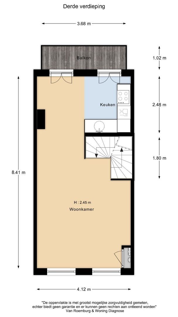 Fokke Simonszstraat 39 D, Amsterdam plattegrond-3