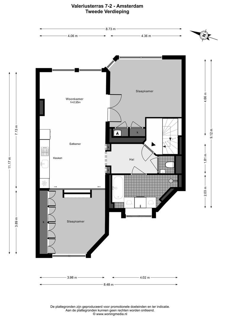 Valeriusterras 7 2, Amsterdam plattegrond-0