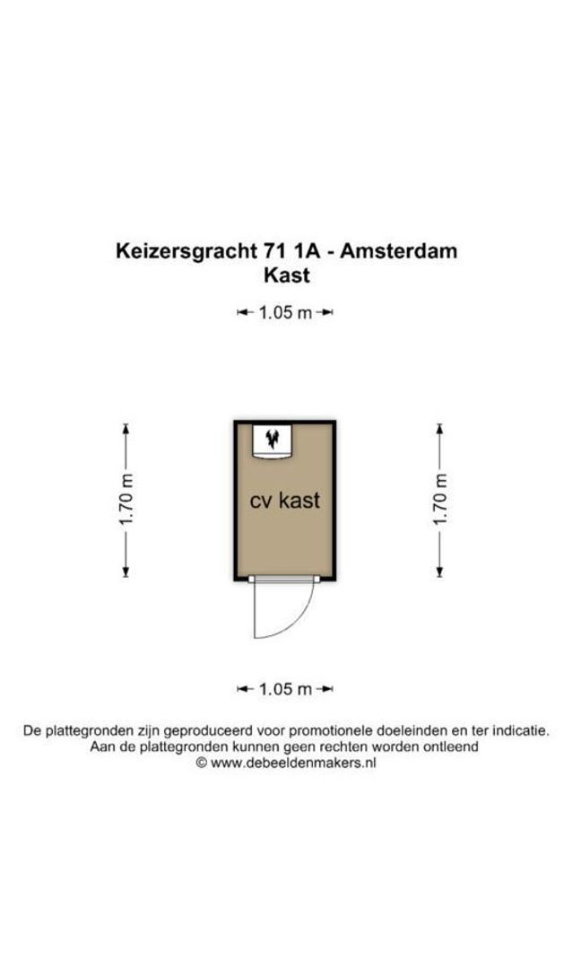 Keizersgracht 71 1A, Amsterdam plattegrond-4