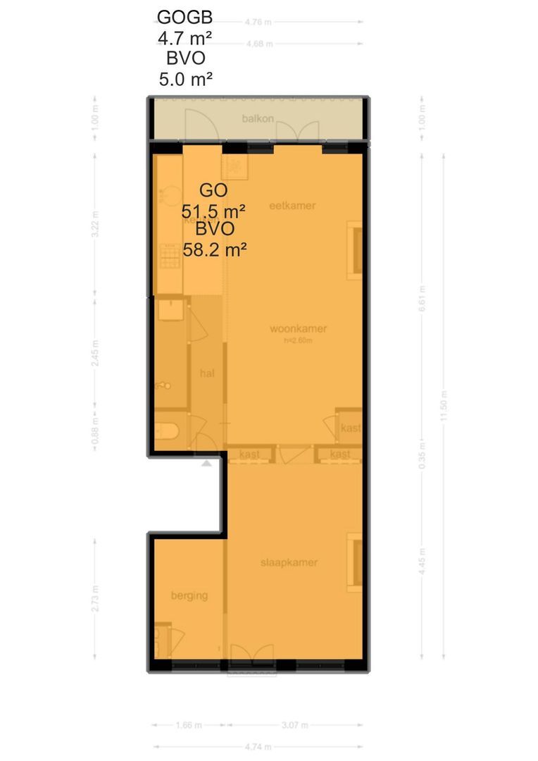 Derde Oosterparkstraat 140 1, Amsterdam plattegrond-1