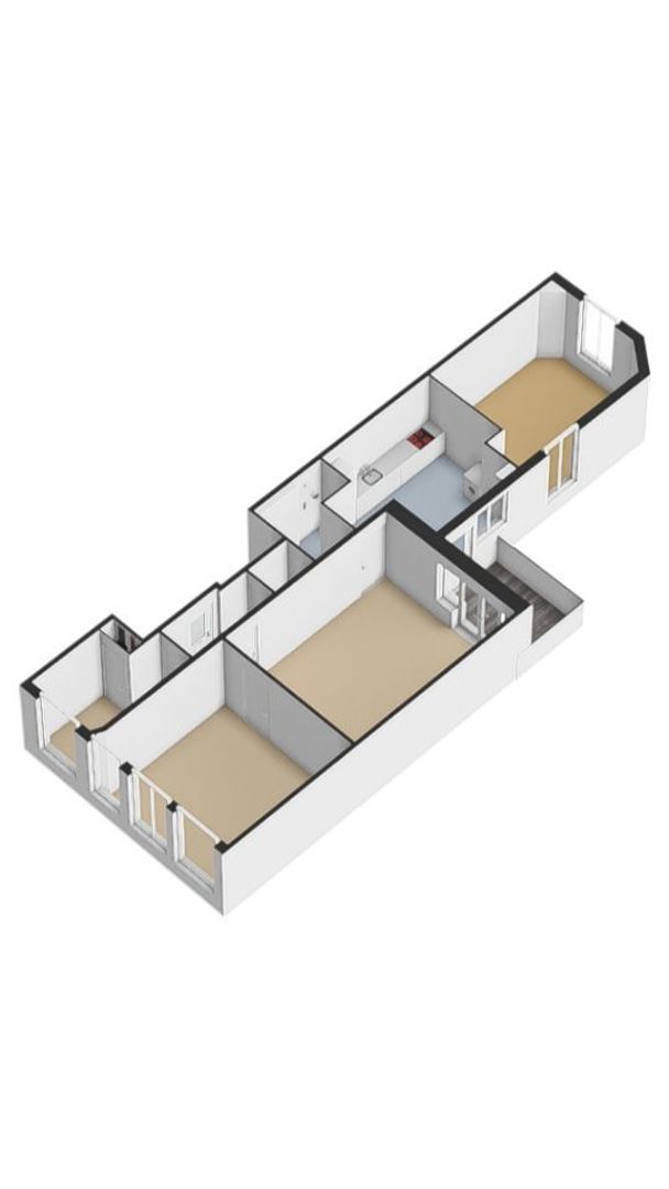 Bilderdijkstraat 134 1, Amsterdam plattegrond-3