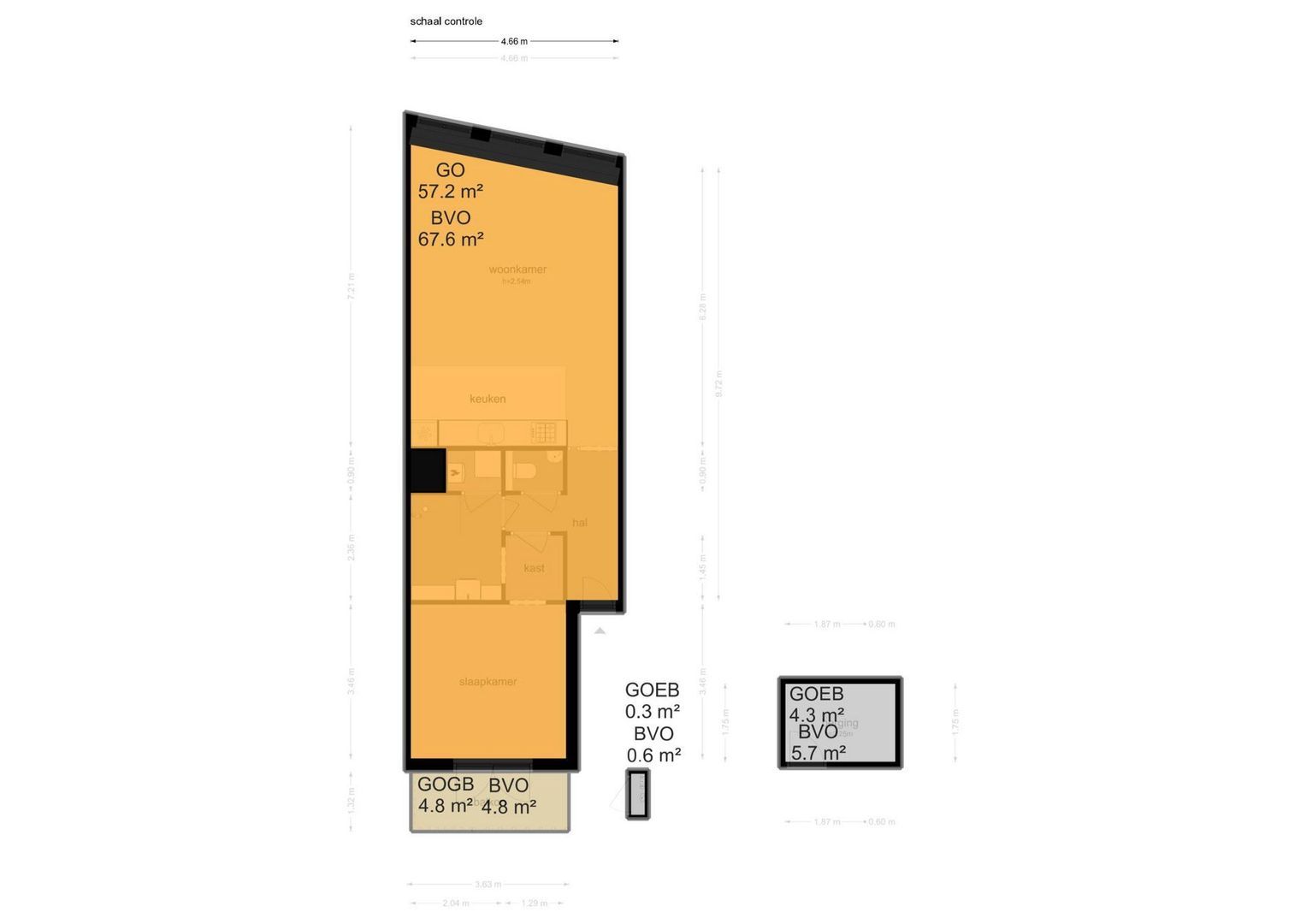 Oudezijds Voorburgwal 111 D, Amsterdam plattegrond-2