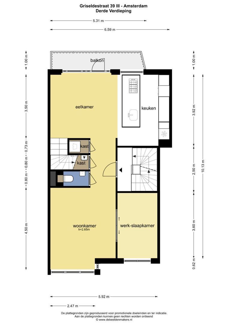 Griseldestraat 39 3, Amsterdam plattegrond-1