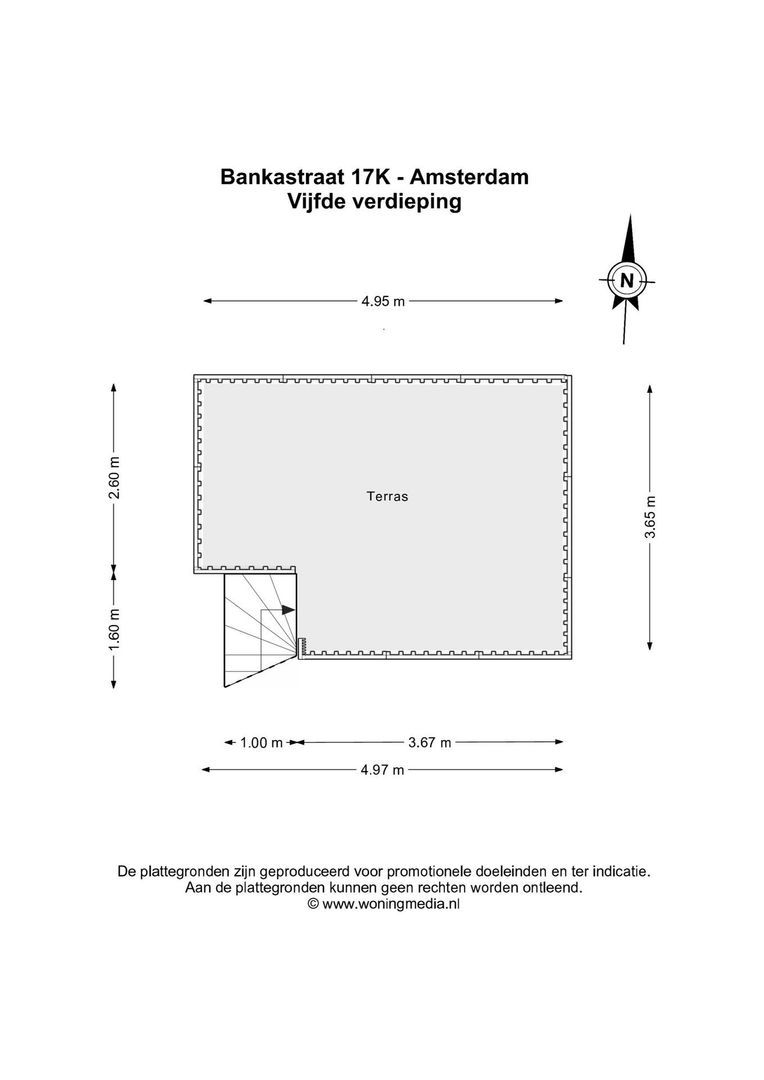 Bankastraat 17 K, Amsterdam plattegrond-2