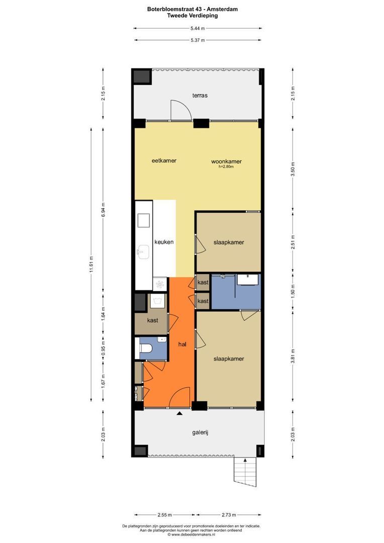 Boterbloemstraat 43, Amsterdam plattegrond-0