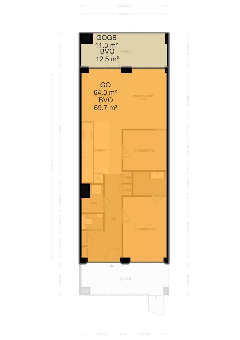 Boterbloemstraat 43, Amsterdam plattegrond-2