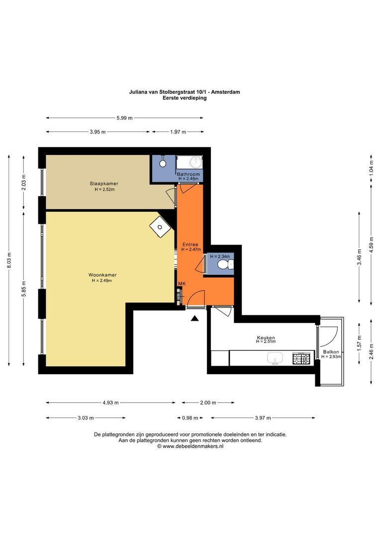 Juliana van Stolbergstraat 10 1, Amsterdam plattegrond-0