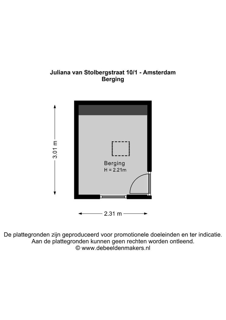 Juliana van Stolbergstraat 10 1, Amsterdam plattegrond-1