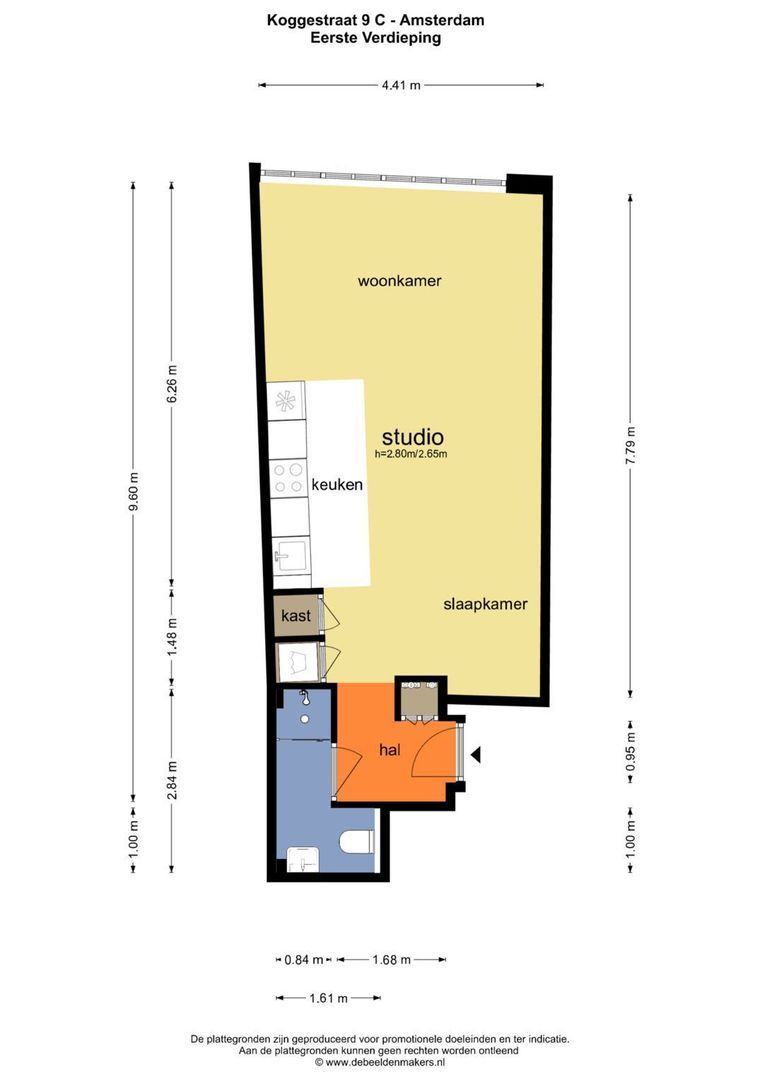 Koggestraat 9 C, Amsterdam plattegrond-0