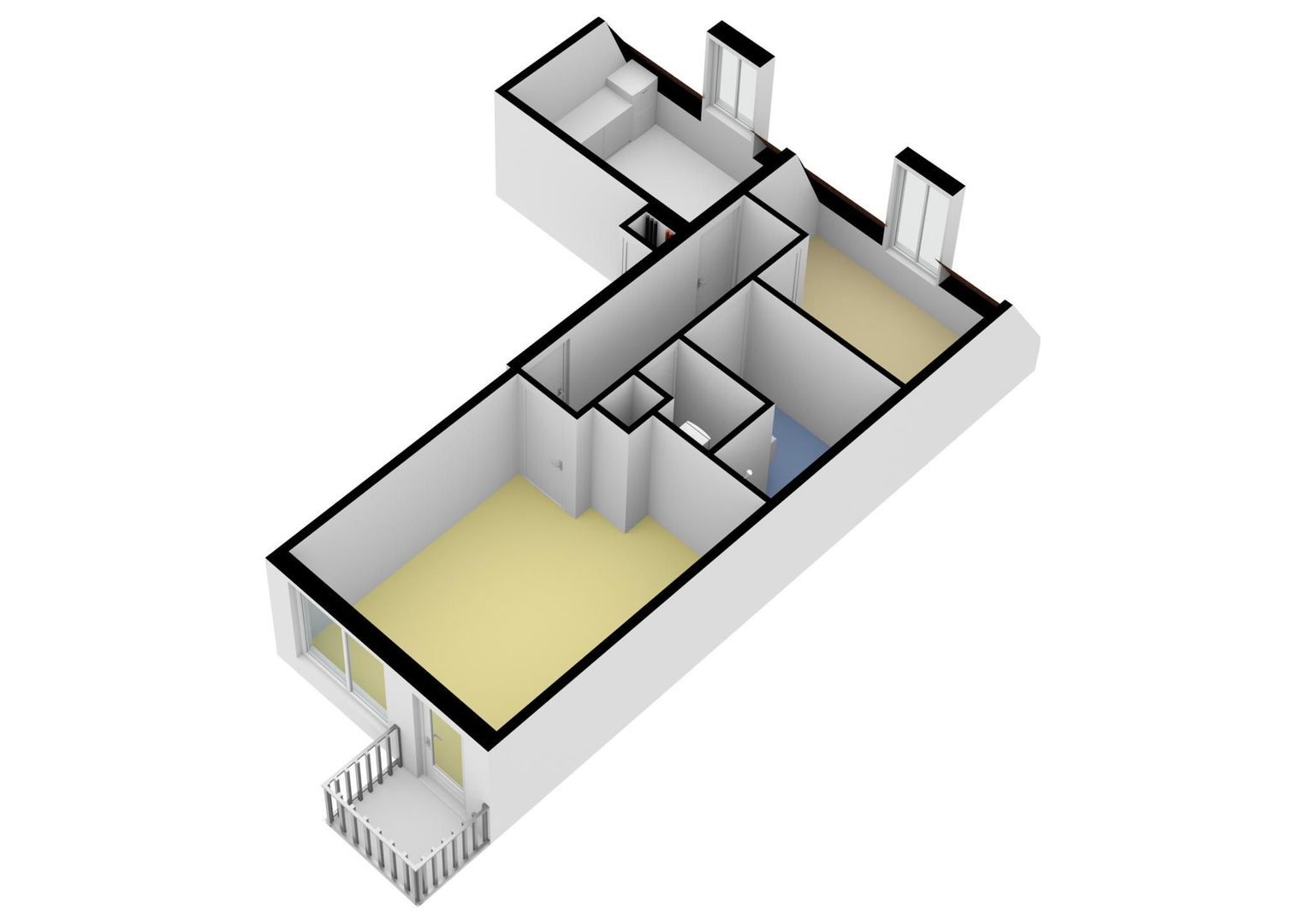 Borgerstraat 141 D, Amsterdam plattegrond-1