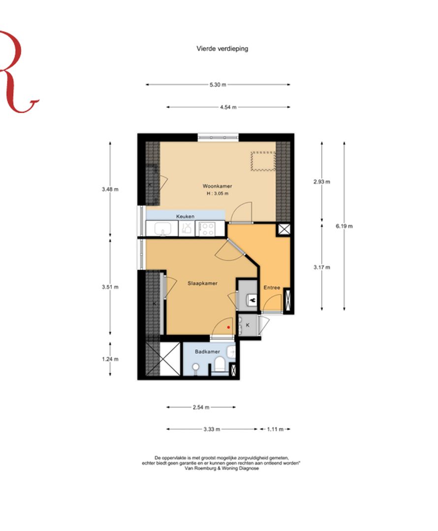 Keizersgracht 159 4, Amsterdam plattegrond-0