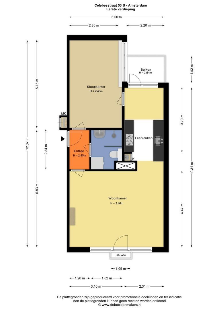 Celebesstraat 53 B, Amsterdam plattegrond-0