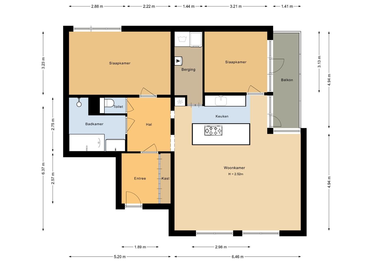Admiralengracht 127 D, Amsterdam plattegrond-0