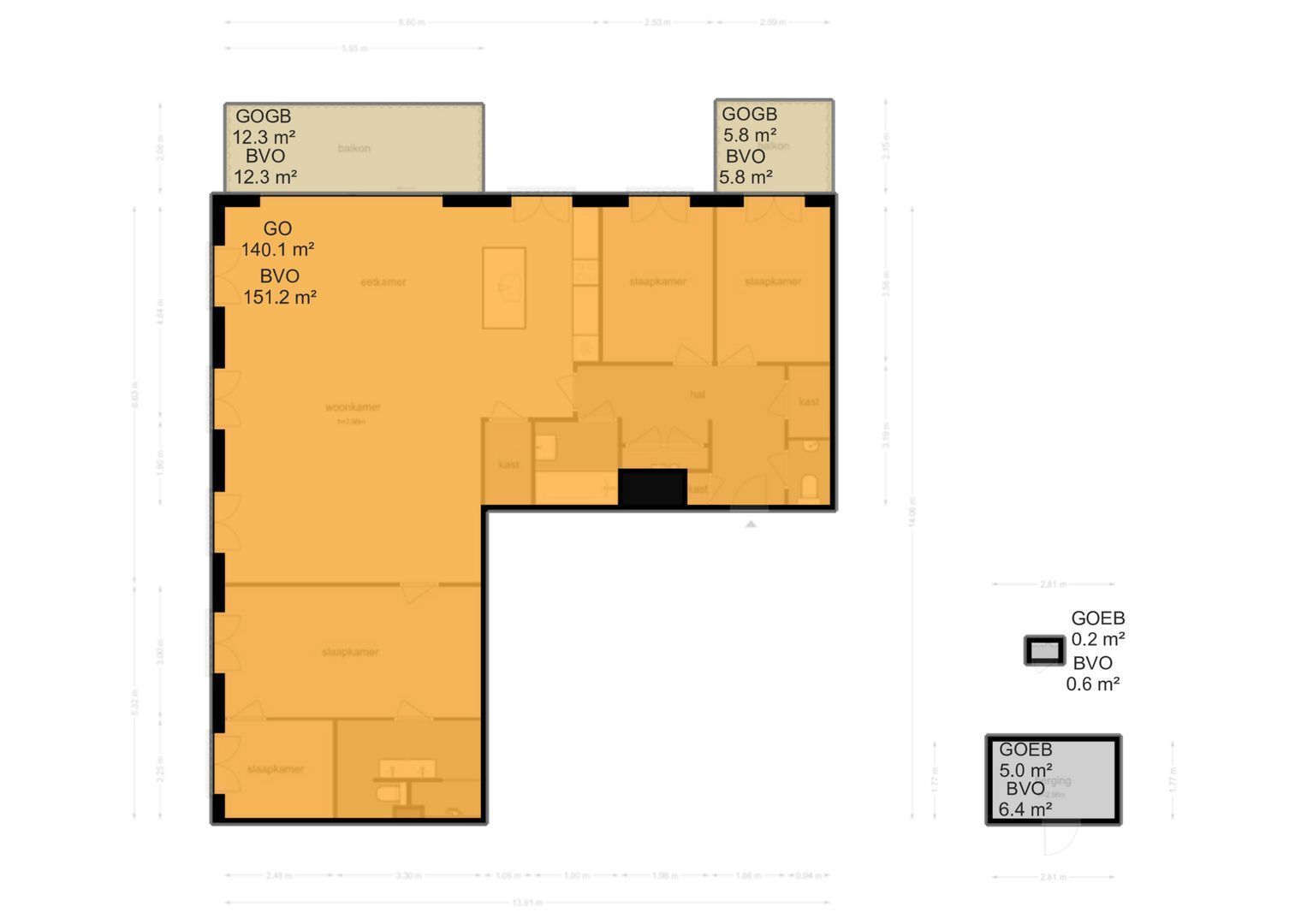 Poeldijkstraat 263, Amsterdam plattegrond-2