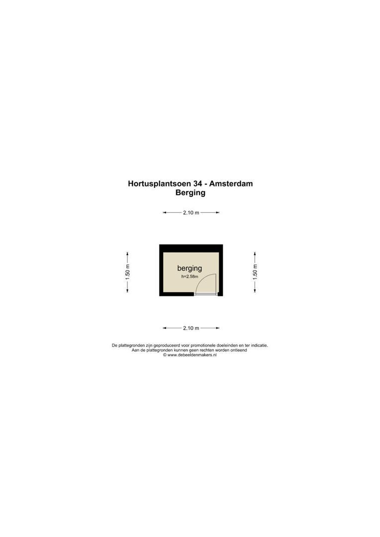 Hortusplantsoen 34, Amsterdam plattegrond-3
