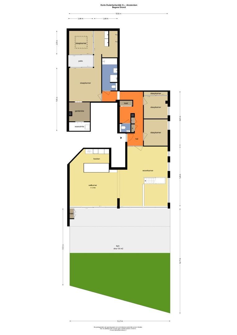 Korte Ouderkerkerdijk 5 L, Amsterdam plattegrond-0