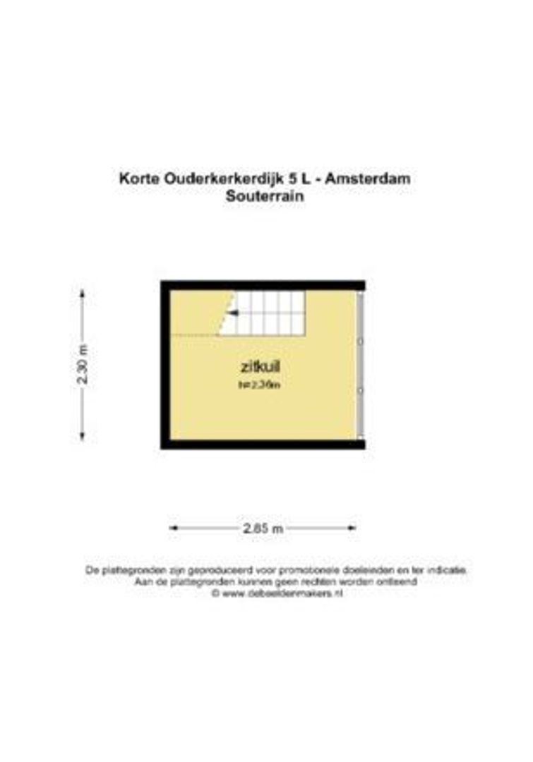 Korte Ouderkerkerdijk 5 L, Amsterdam plattegrond-3