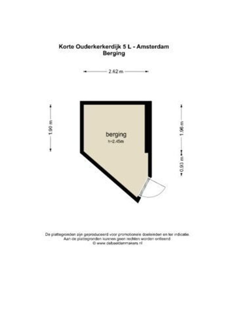 Korte Ouderkerkerdijk 5 L, Amsterdam plattegrond-2