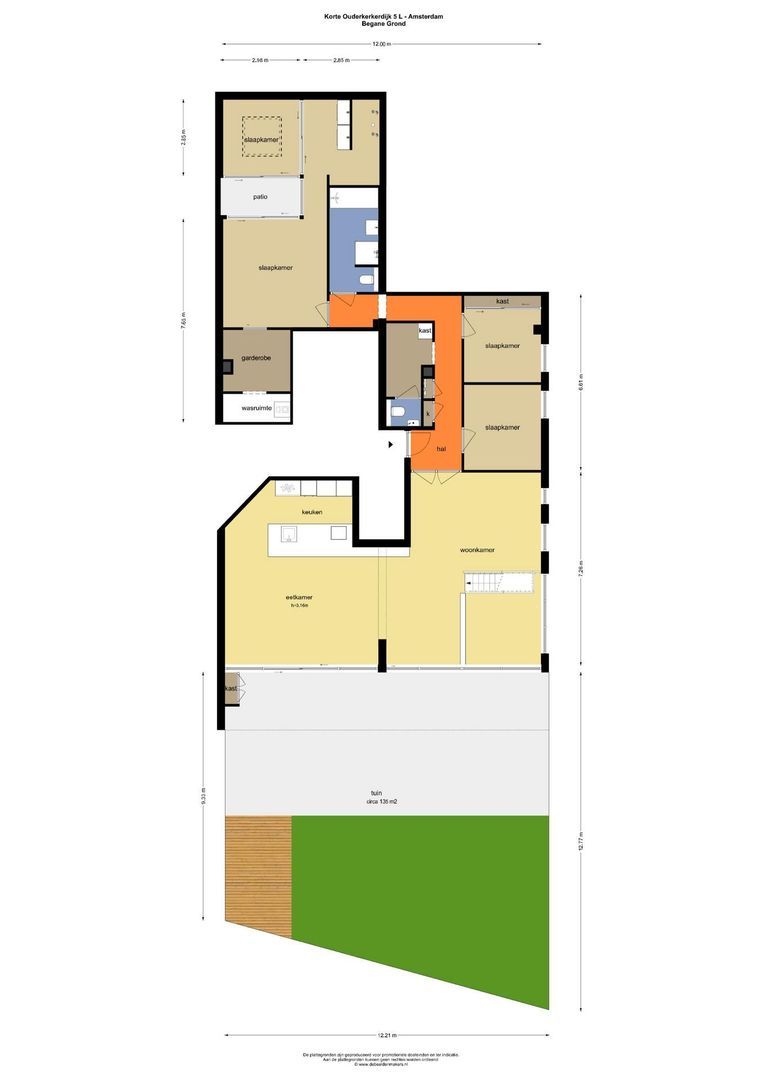 Korte Ouderkerkerdijk 5 L, Amsterdam plattegrond-0