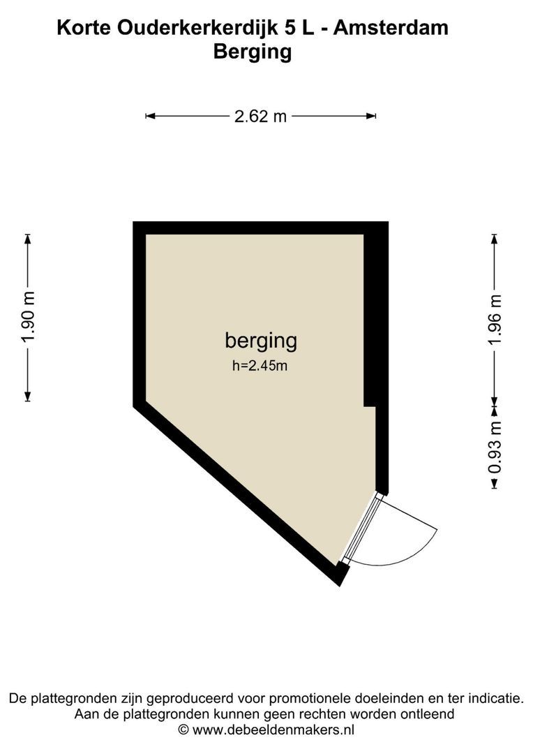 Korte Ouderkerkerdijk 5 L, Amsterdam plattegrond-2
