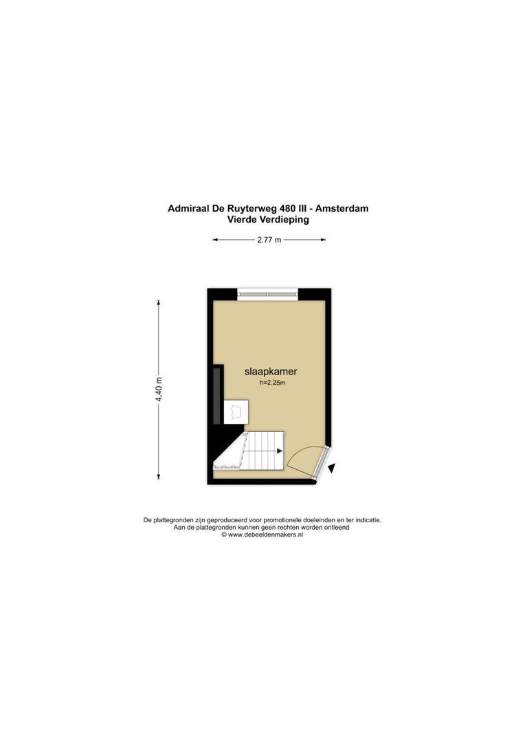 Admiraal De Ruijterweg 480 3, Amsterdam plattegrond-3