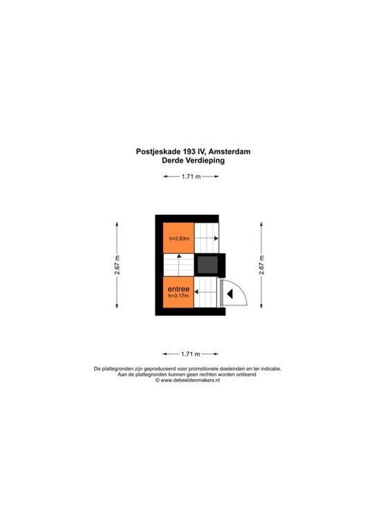 Postjeskade 193 4, Amsterdam plattegrond-2