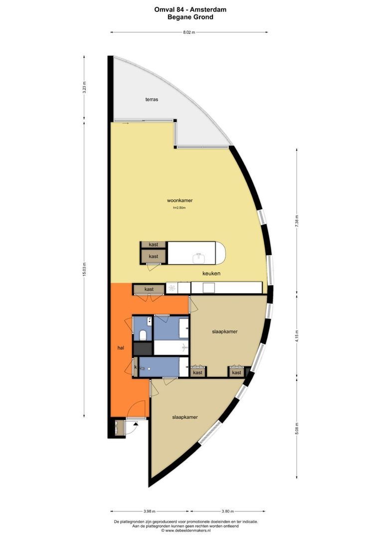 Omval 84, Amsterdam plattegrond-0