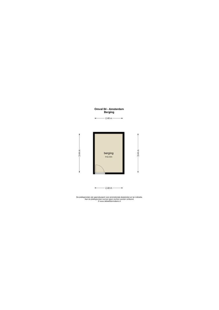 Omval 84, Amsterdam plattegrond-2
