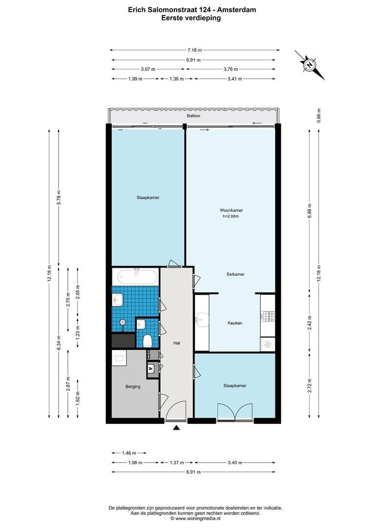 Erich Salomonstraat 124, Amsterdam plattegrond-0