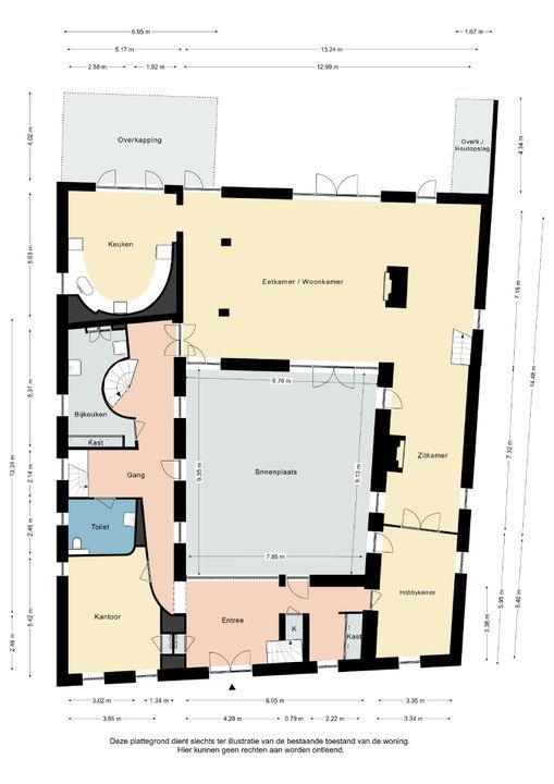 Hobbelrade 63, Spaubeek plattegrond-