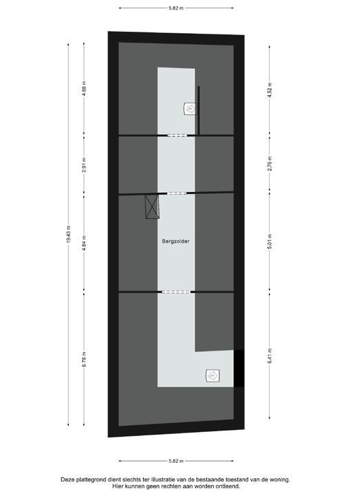 Hobbelrade 63, Spaubeek plattegrond-