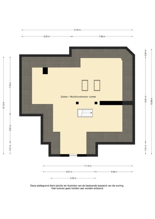 Jonge Hagen 7, Mheer plattegrond-