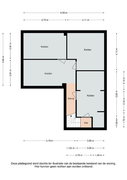 Ravensboschstraat 57 a, Hulsberg plattegrond-