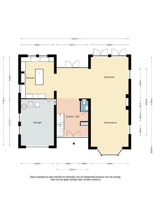 Ravensboschstraat 57 a, Hulsberg plattegrond-