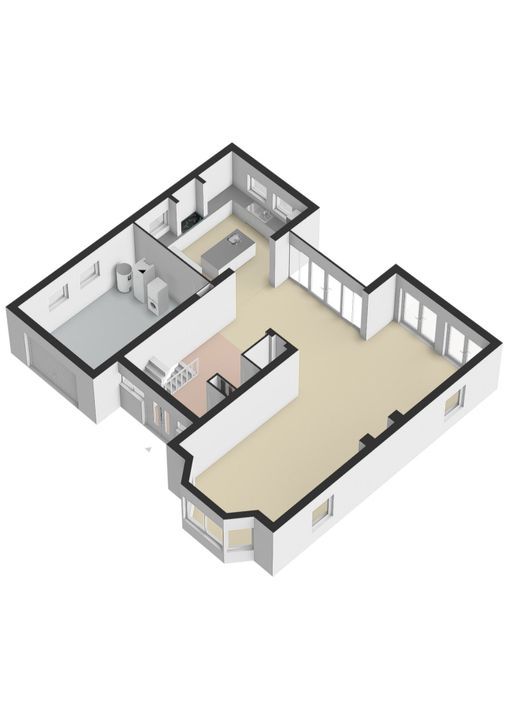 Ravensboschstraat 57 a, Hulsberg plattegrond-