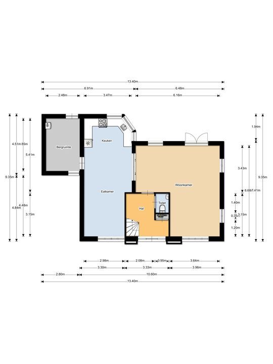 Rijksweg 1, Reuver plattegrond-