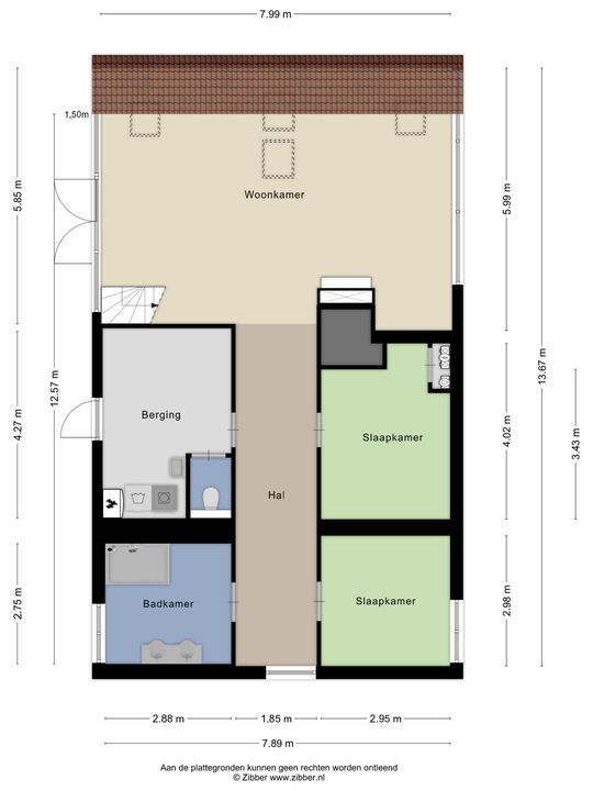 Heugterzijweg 1, Nederweert plattegrond-