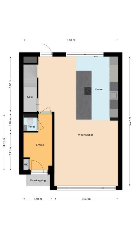 Jo van Ammersstraat 1D Floorplan Blur 0