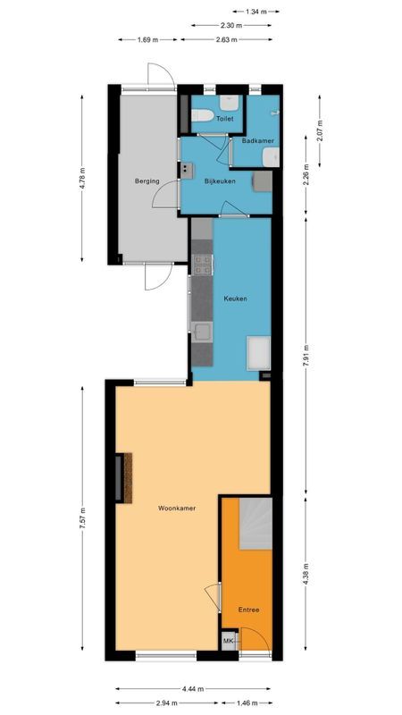 Wilhelminastraat 40 Floorplan Blur 1